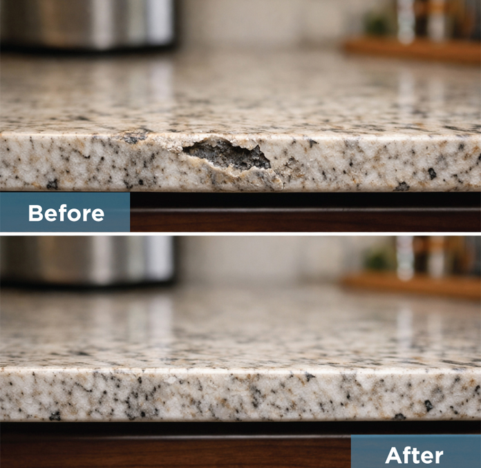 Commercial Surface Repairs from manufactures to office & Retail | Memorials & Plaques chipped, scratches, cracked or discoloured | Doors - repair to cracks, scratches, chips and dents 